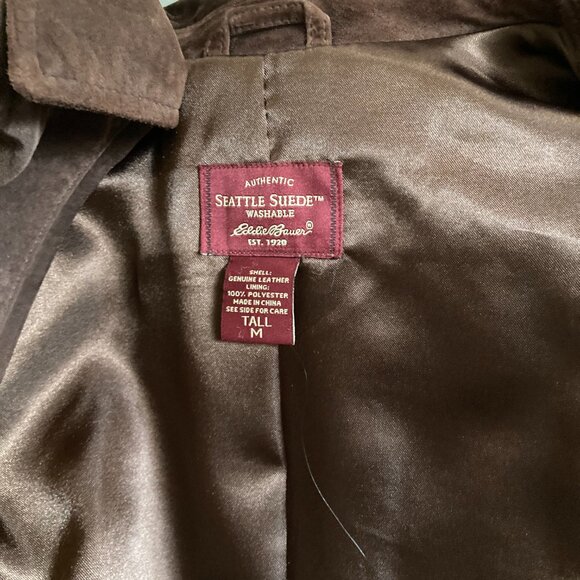 Eddie Bauer Car length Suede Coat - Picture 3 of 3